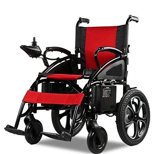 2020 Model Foldable Lightweight Electric Wheelchair - Portable Motorized Wheelchair for Adults & Seniors - FAA Approved Travel Power Scooter - Heavy Duty Mobility Aid for Air Travel, Shopping & Outdoor Use