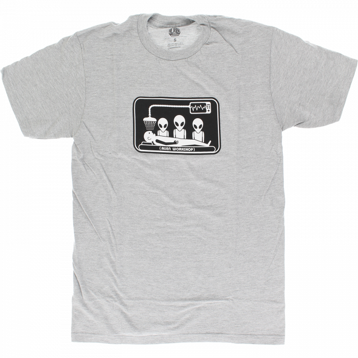 Alien Workshop Abduction Graphic T-Shirt for Men - Medium Size, Heather Grey - Casual Streetwear & Skate Style Tee