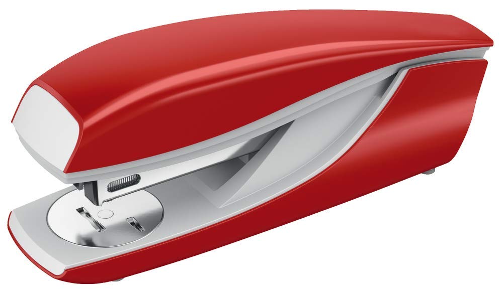 Petrus 623372 Heavy Duty Stapler - Red Office Stapler for Paper, Documents, Reports | Ideal for Home, School & Office Use