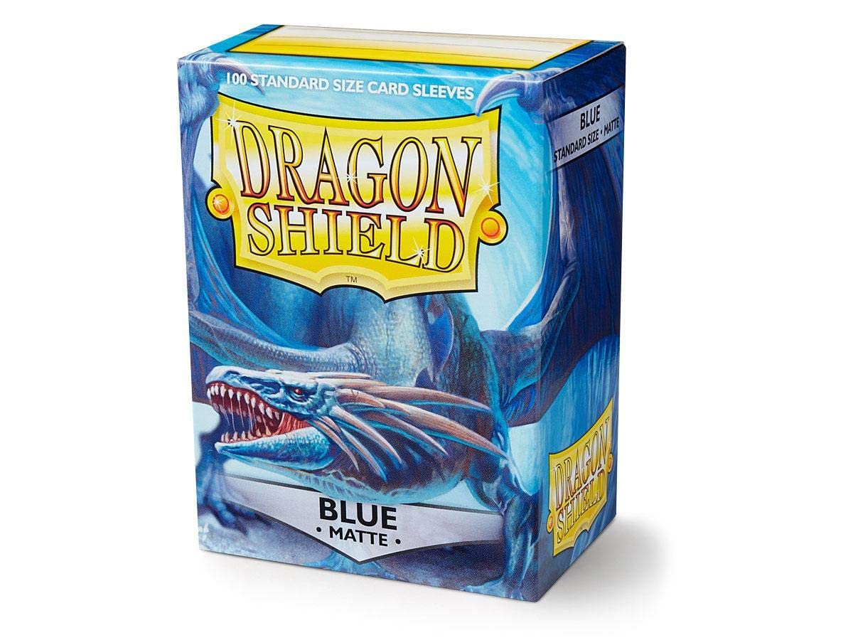 Dragon Shield Matte Blue Standard Size Card Sleeves - 10 Pack Display Box | Premium Protection for MTG, Pokémon & Trading Cards | Perfect for Gaming Tournaments & Card Collectors