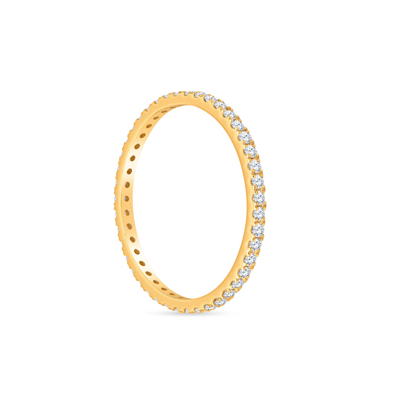 14K Gold Diamond Eternity Ring for Women - Sydney Collection | Elegant Stackable Wedding Band, Anniversary Gift for Her, Perfect for Bridal Jewelry and Special Occasions