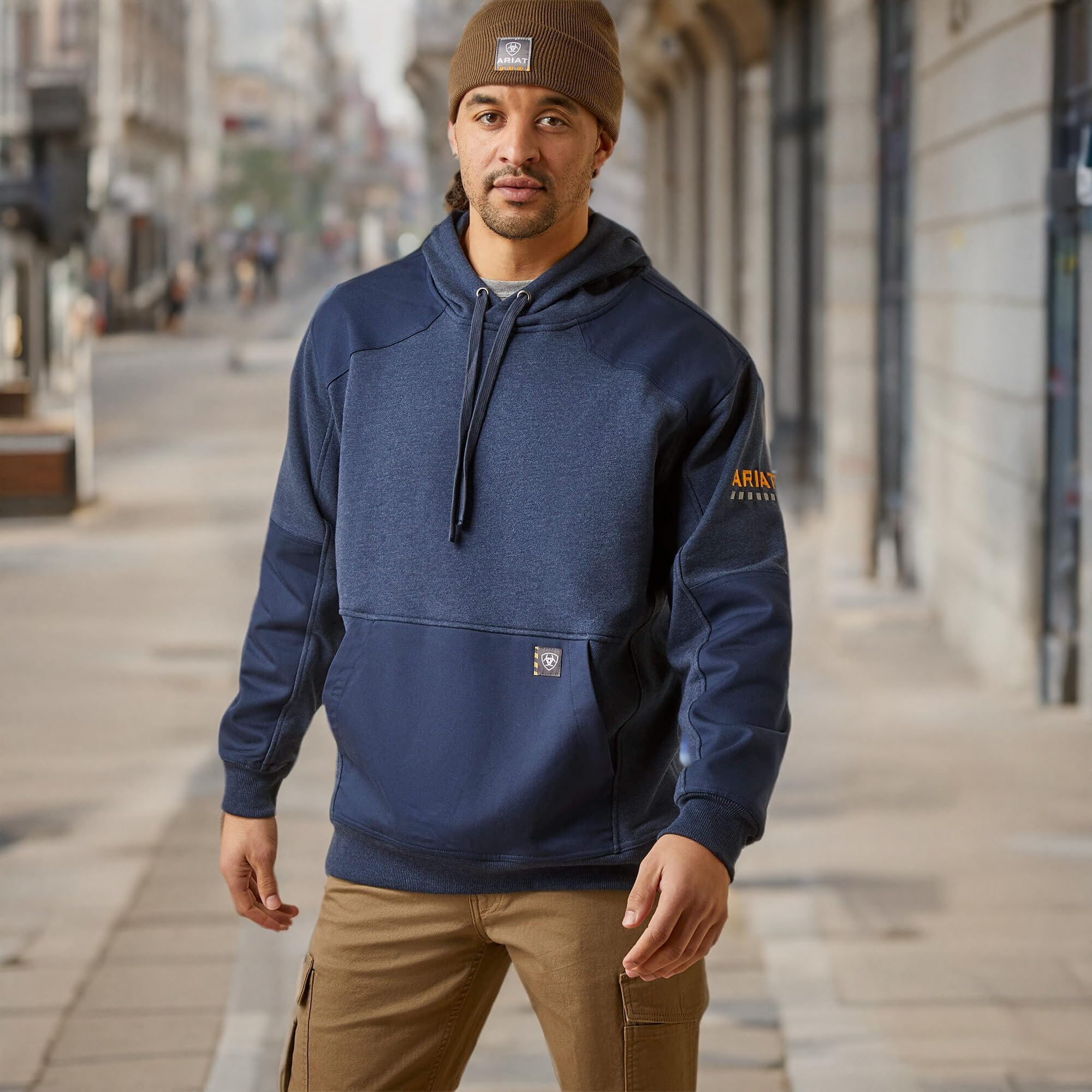 ARIAT Men's Rebar Workman Duracanvas Hoodie - Durable Workwear Jacket for Construction & Outdoor Jobs - Perfect for Cold Weather & Heavy-Duty Tasks