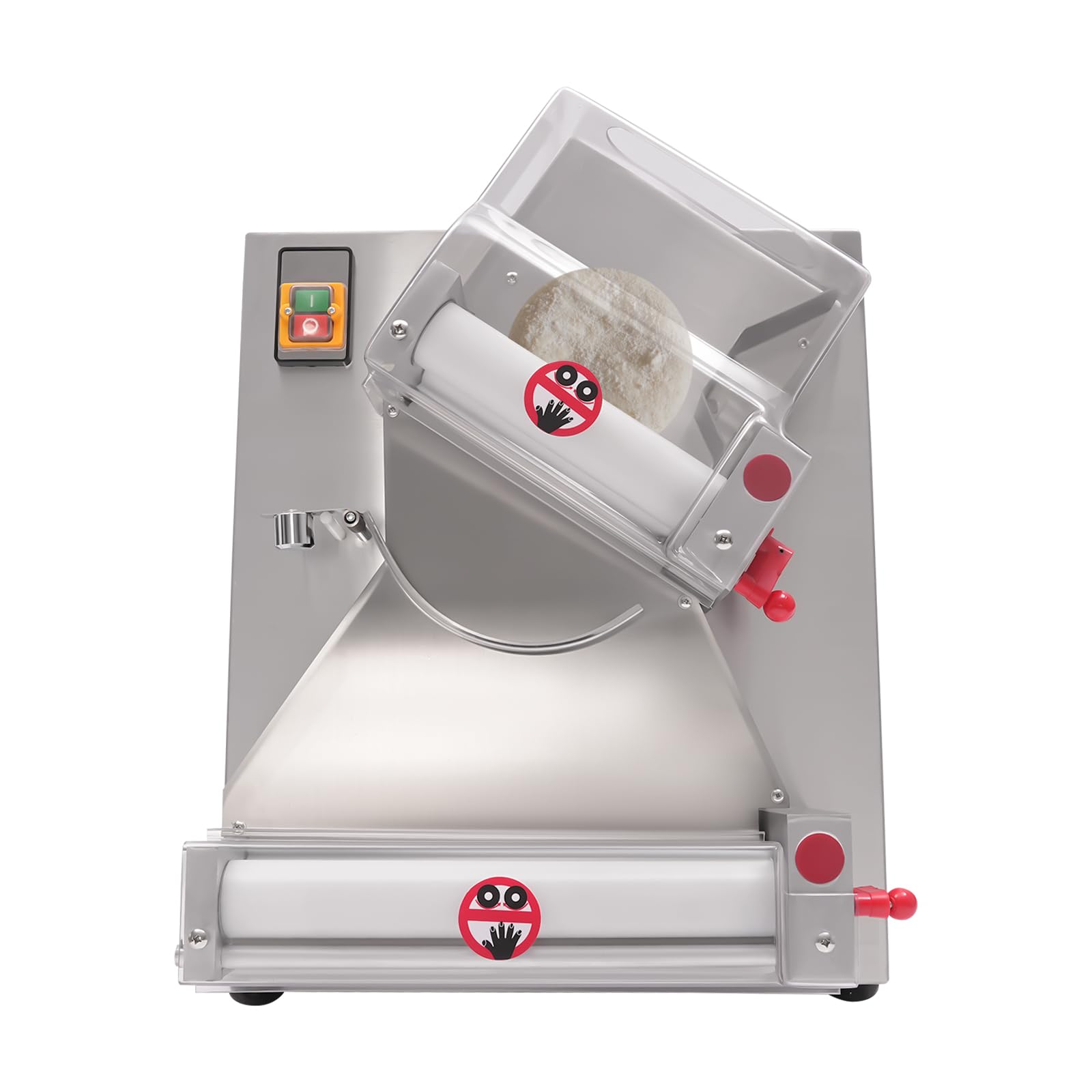 Commercial Electric Dough Roller Sheeter Machine - 4-12 Inch, 370W, 110V | Heavy Duty Automatic Pizza Dough Press & Pasta Maker for Home & Restaurant Use | Perfect for Making 4-12