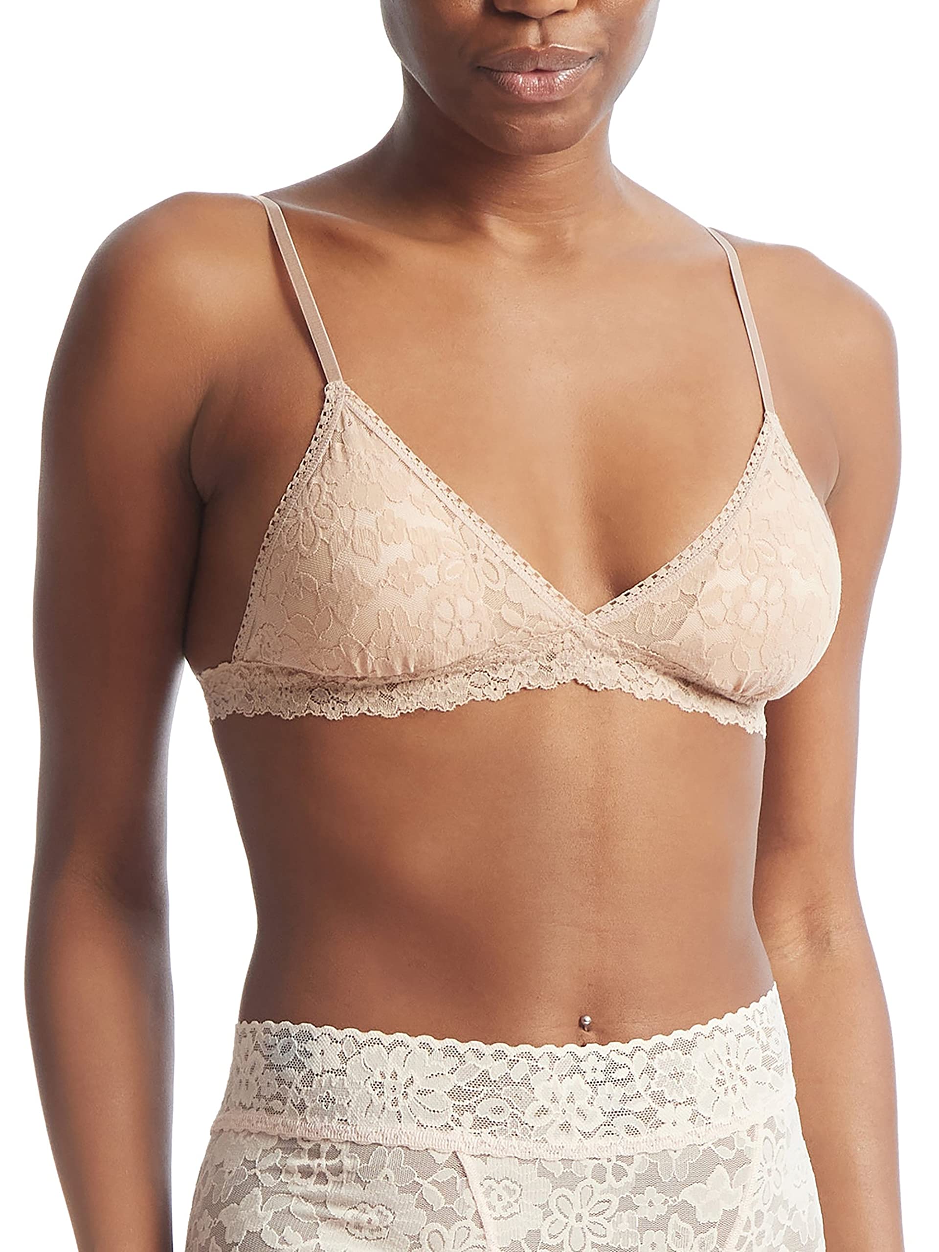 Hanky Panky Women's Lace Padded Bralette - Comfortable Everyday Underwear for Work, Yoga & Sleep