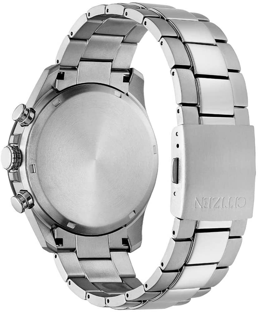 Citizen Men's Eco-Drive Chronograph Titanium Watch - Water Resistant, Solar Powered for Business, Sports & Outdoor Activities