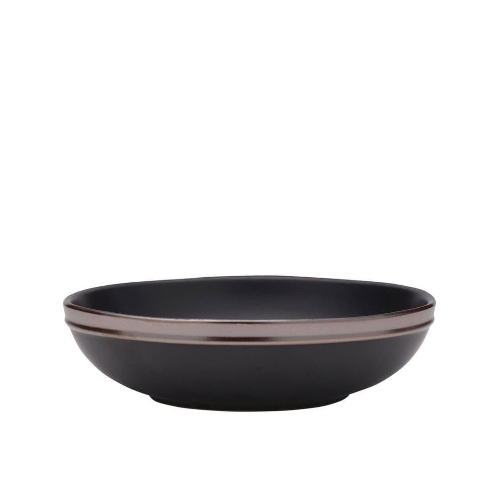 Premium Miller Black 12-Piece Dinnerware Set - Service for 4 People - Elegant Porcelain Plates, Bowls & Mugs - Perfect for Family Dinners, Dinner Parties & Holiday Gatherings