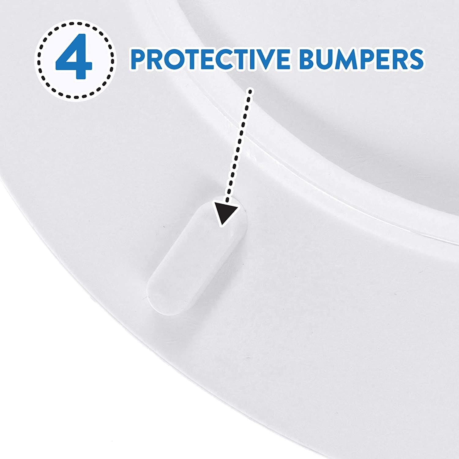 Soft Round Padded Toilet Seat with Easy-Clean Hinge - Beige | Comfortable & Hygienic Bathroom Upgrade for Home & Commercial Use