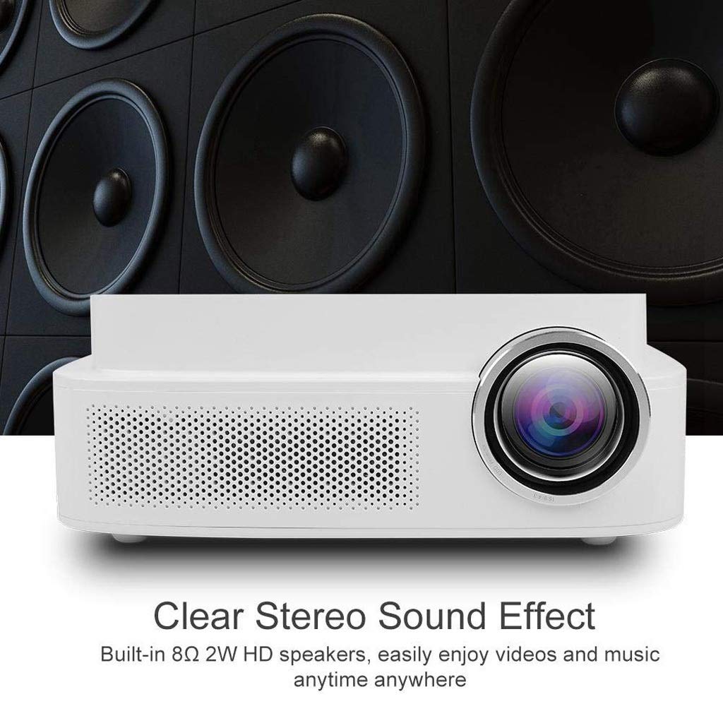 YADECL Mini Projector - 1080P Full HD Portable Home Theater Projector for Movies, Gaming & Outdoor Camping | Compact Home Cinema Projector with HDMI & USB Support
