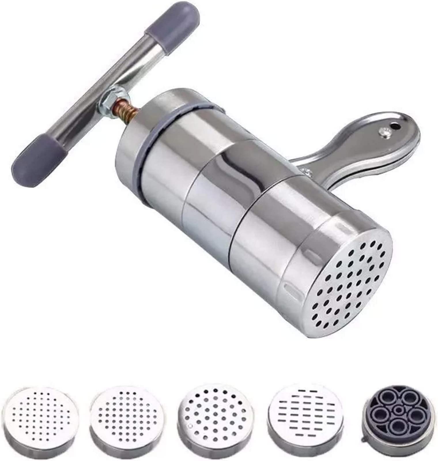 Premium Stainless Steel Manual Pasta Maker Machine - Hand Crank Noodle Press for Homemade Spaghetti, Ramen & Pasta | Durable Kitchen Tool for Italian Cooking & Asian Noodle Making