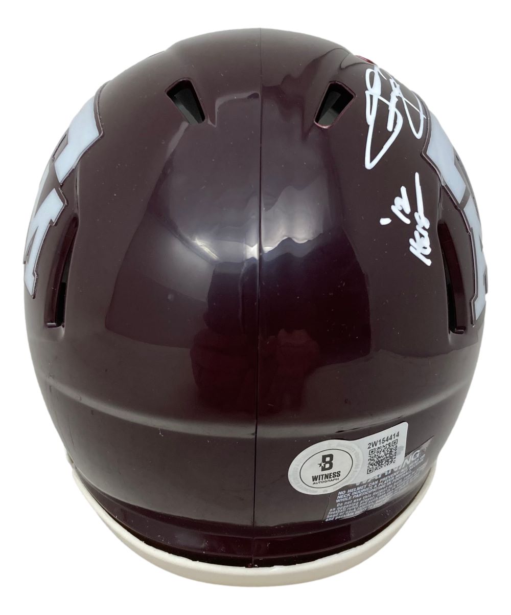 Johnny Manziel Autographed Texas A&M Mini Football Helmet - 12