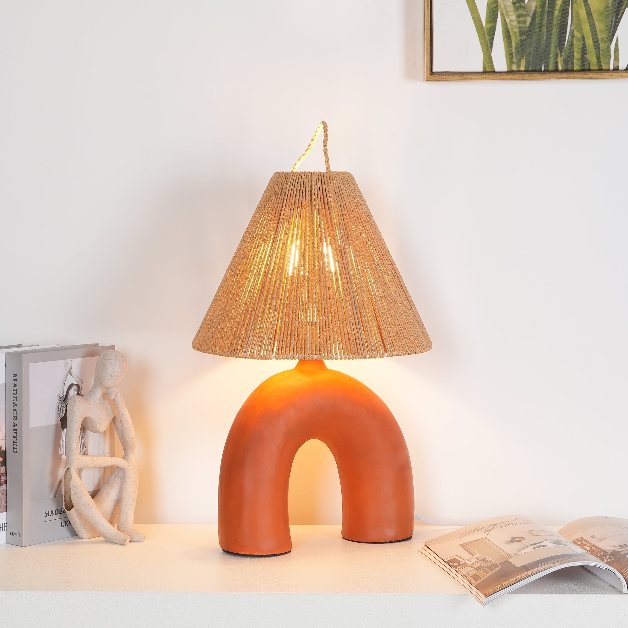Modern Arched Table Lamp - Adjustable LED Desk Light for Bedroom, Living Room & Office - Stylish Home Decor & Reading Light