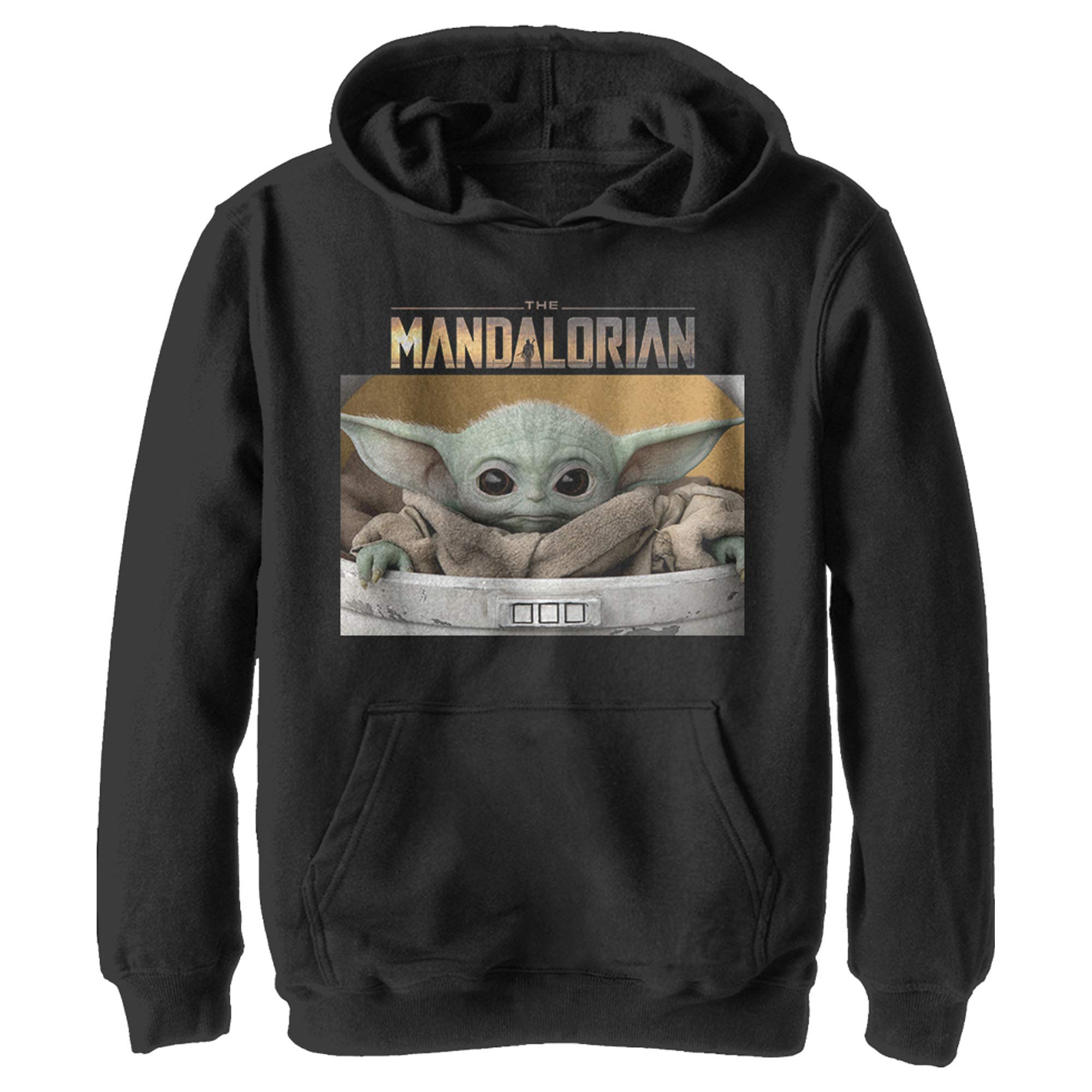 STAR WARS Boys' Small Box Hoodie - Lightweight Pullover Sweatshirt with Character Print | Perfect for School, Playdates & Cosplay