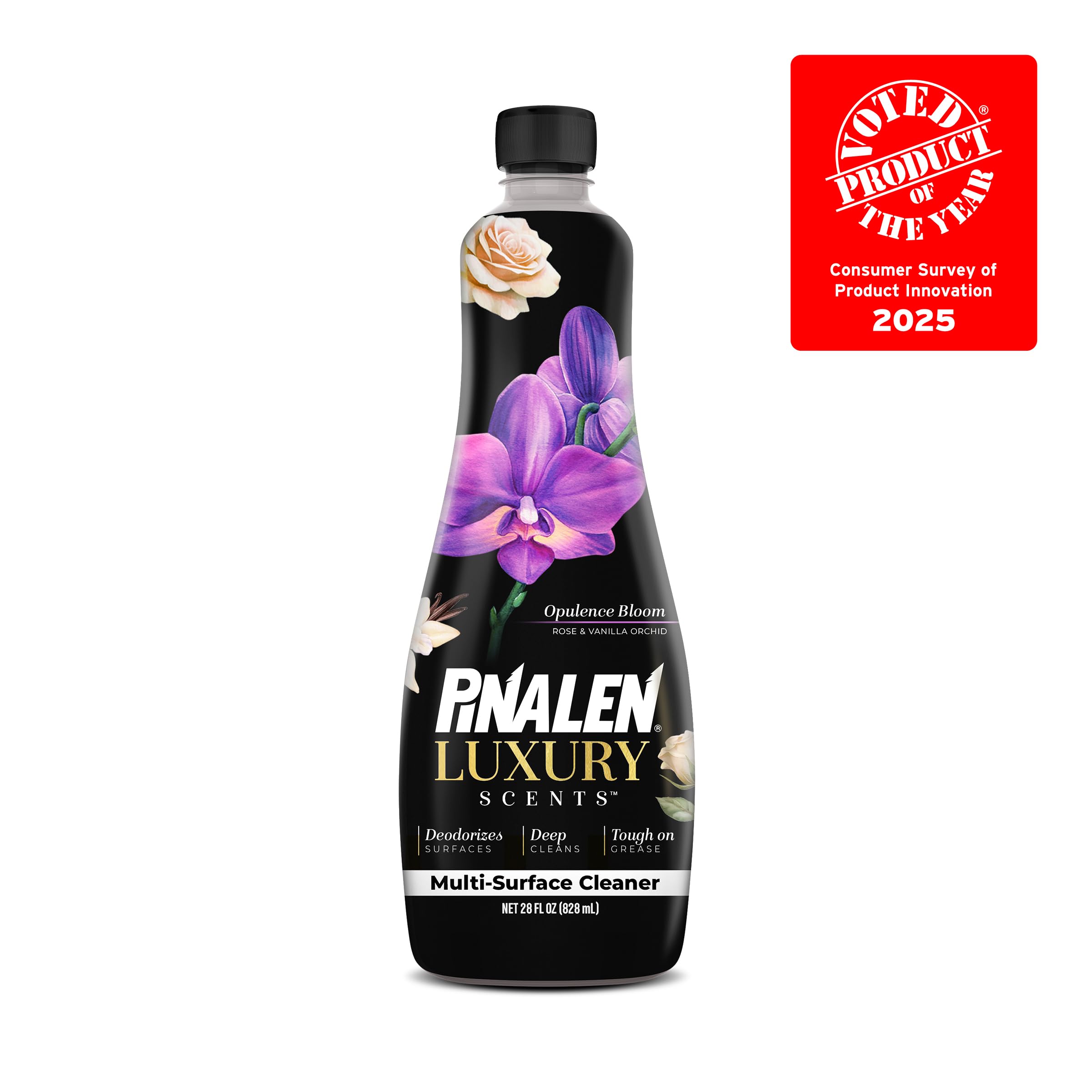 PINALEN Luxury Scented Multipurpose Cleaner - Deep Cleaning Formula with Long Lasting Fragrance - All-Purpose Bathroom & Kitchen Cleaner for Countertops, Floors & Tiles - Opulence Bloom Scent (28 Fl Oz) - Perfect for Homes, Offices & Commercial Spaces