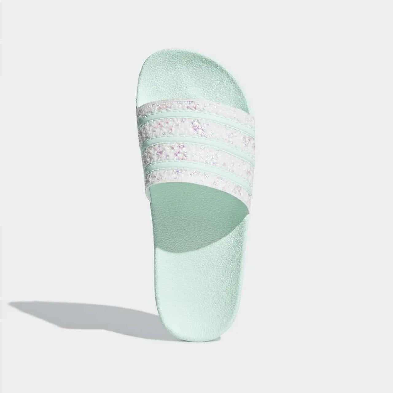 Adilette Slides for Men & Women - Comfortable Ice Mint Color Pool & Beach Sandals - Perfect for Summer, Lounging, and Shower Use