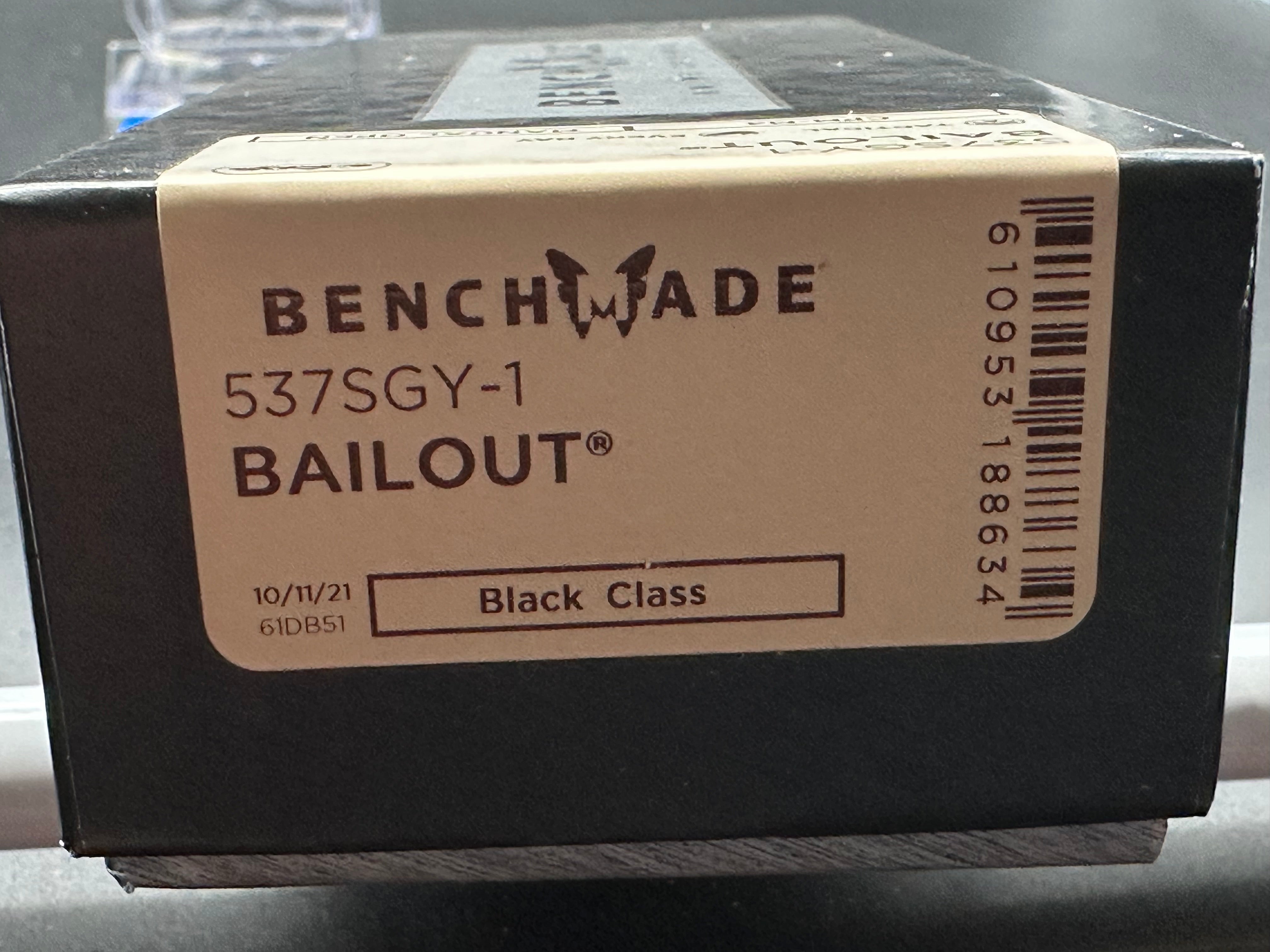 Benchmade Bailout AXIS Lock Folding Knife - 3.4