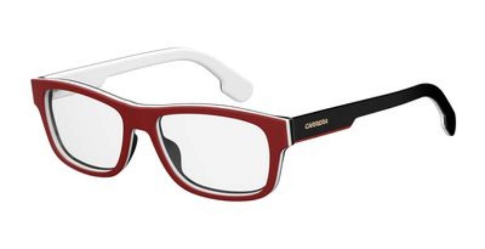 Carrera 1102/V 08RR Striped Red Eyeglasses - Trendy Retro Frame for Men & Women - Perfect for Fashion, Reading & Daily Wear