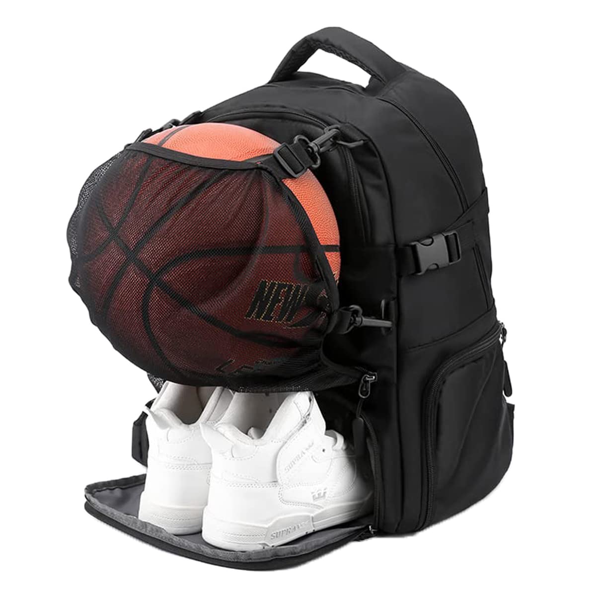 **OWANVION Large Basketball Backpack - Waterproof Sports Bag for Men & Women - Fits Basketball, Volleyball, Football & Soccer Gear - Perfect for Gym, Travel & Outdoor Games**