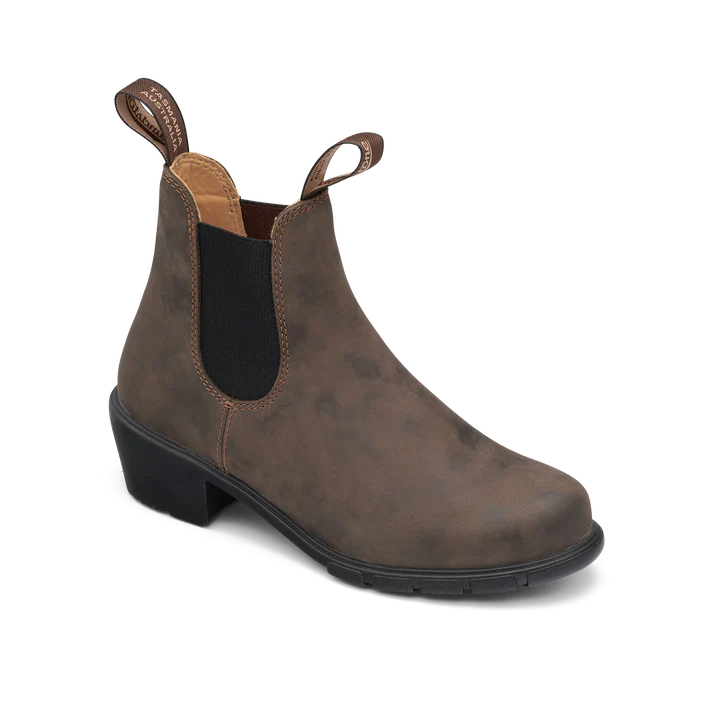 Blundstone 1677 Women's Chelsea Boots - Rustic Brown Leather Ankle Boots for Women | Comfortable & Stylish for Work, Travel & Everyday Wear