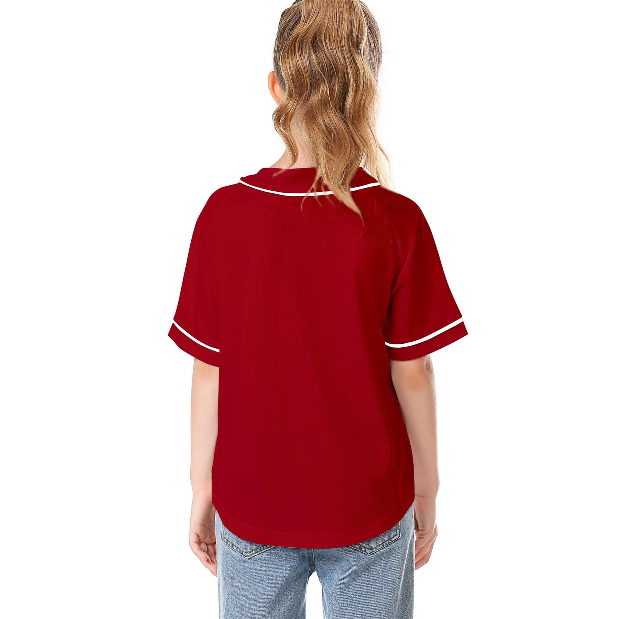 Trendy Kids Baseball Jersey Button-Up T-Shirt - Boys & Girls Hip Hop Short Sleeve Tee in Black & White | Perfect for Baseball Games, Hip Hop Dance, and Casual Streetwear