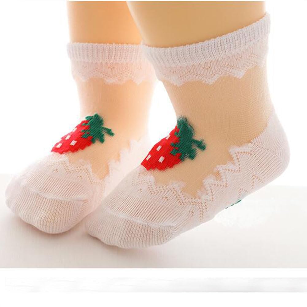 Girls No Show Ankle Socks with Bowknot - Breathable Mesh Summer Socks for Toddlers & Kids - Ultra Thin Lace Trim Socks for School, Play & Everyday Comfort