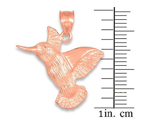 14K Rose Gold Hummingbird Pendant Necklace for Women - Elegant Jewelry Gift for Birthday, Anniversary & Valentine's Day - Perfect for Everyday Wear & Special Occasions
