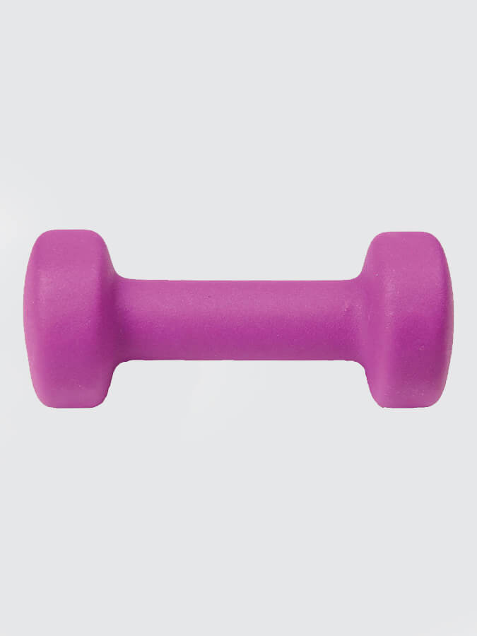 1Kg Neo Dumbbells for Yoga & Fitness - Purple Lightweight Dumbbells for Home Workouts, Strength Training & Pilates | Perfect for Women & Beginners
