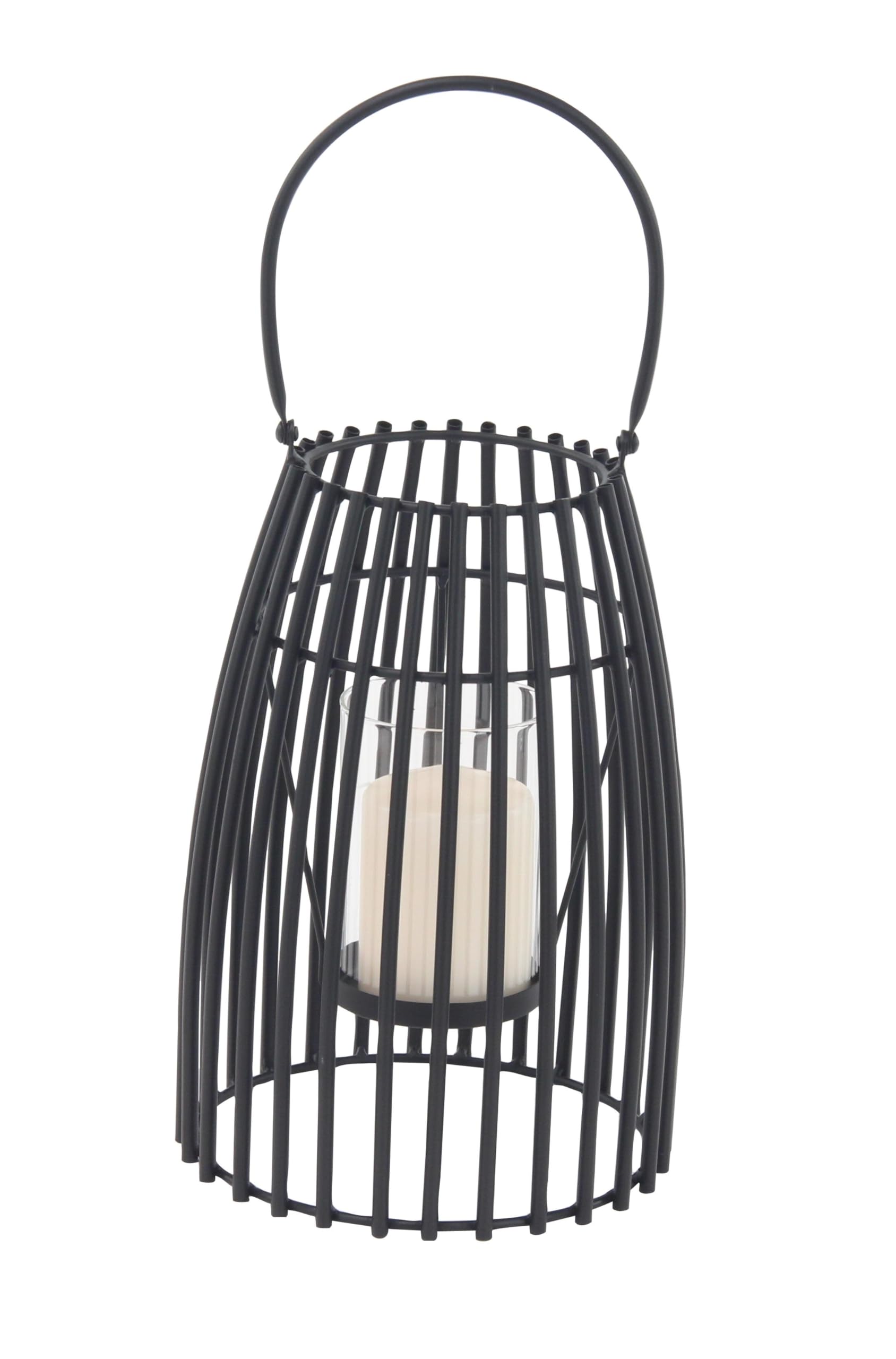 Deco 79 Black Metal Candle Lantern - 8