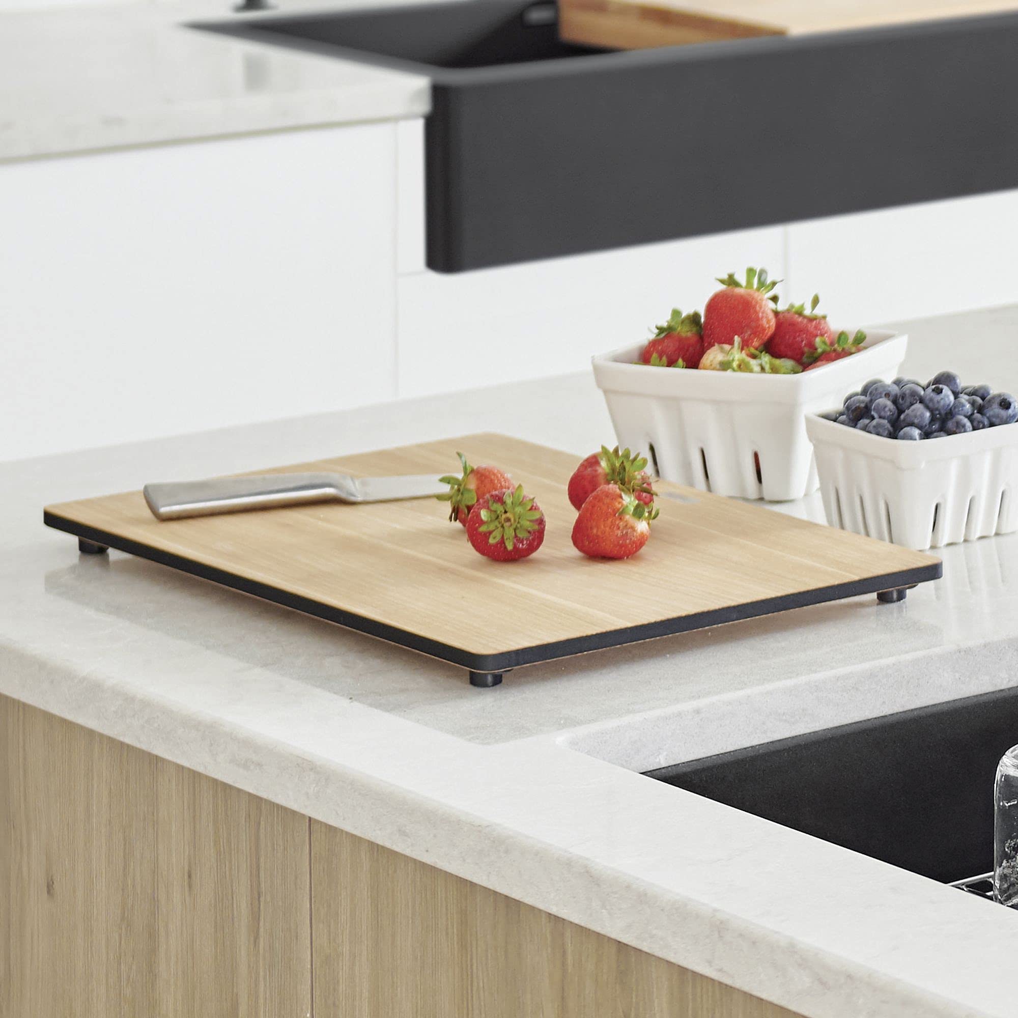 Premium Blanco 231609 Wooden Cutting Board - Large Durable Kitchen Chopping Board for Meat, Vegetables & Fruits - Perfect for Home Chefs & Professional Kitchens