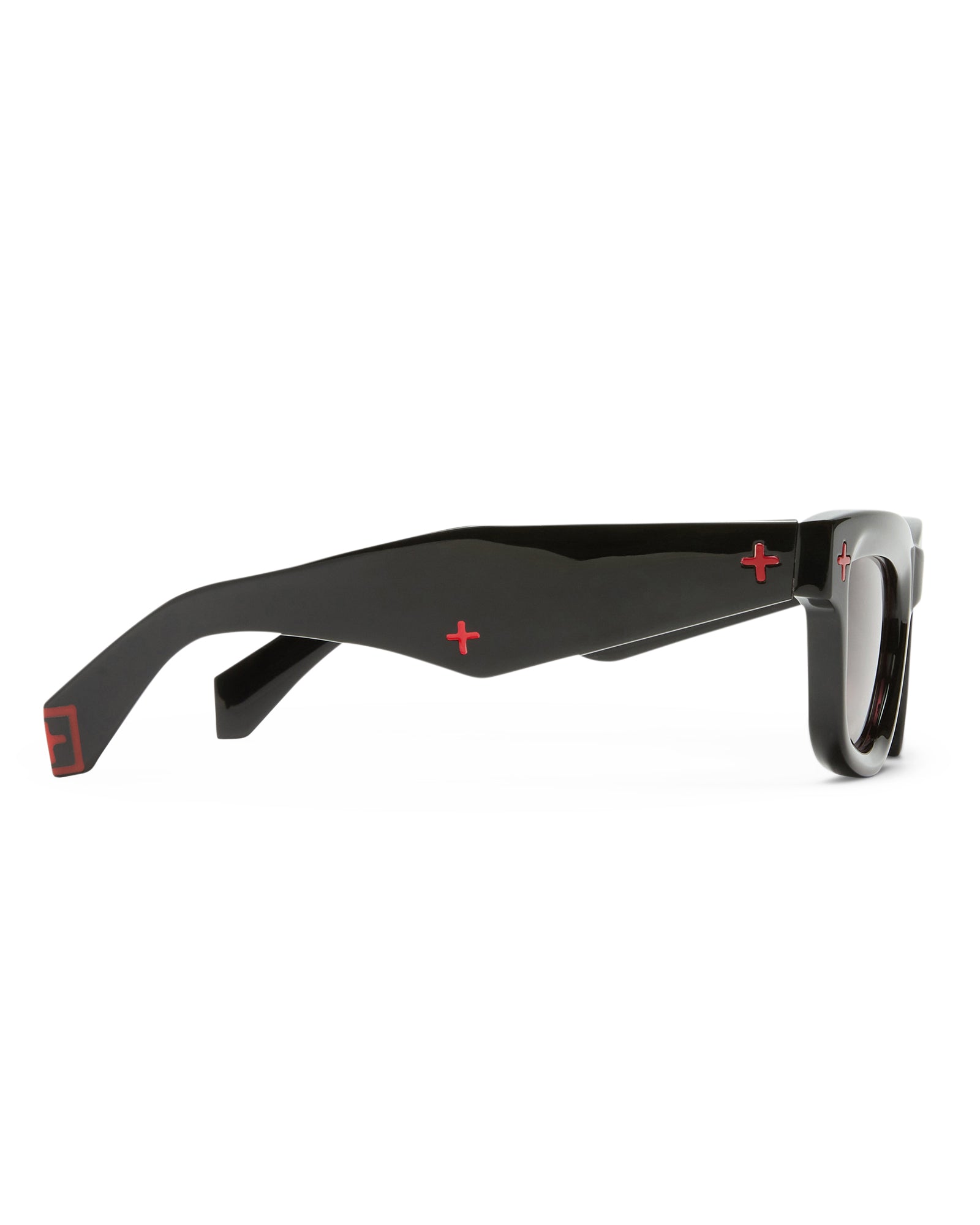 Goodsen Polarized Sunglasses for Men & Women - UV Protection, Black & Red Frame - Perfect for Driving, Beach, and Outdoor Activities