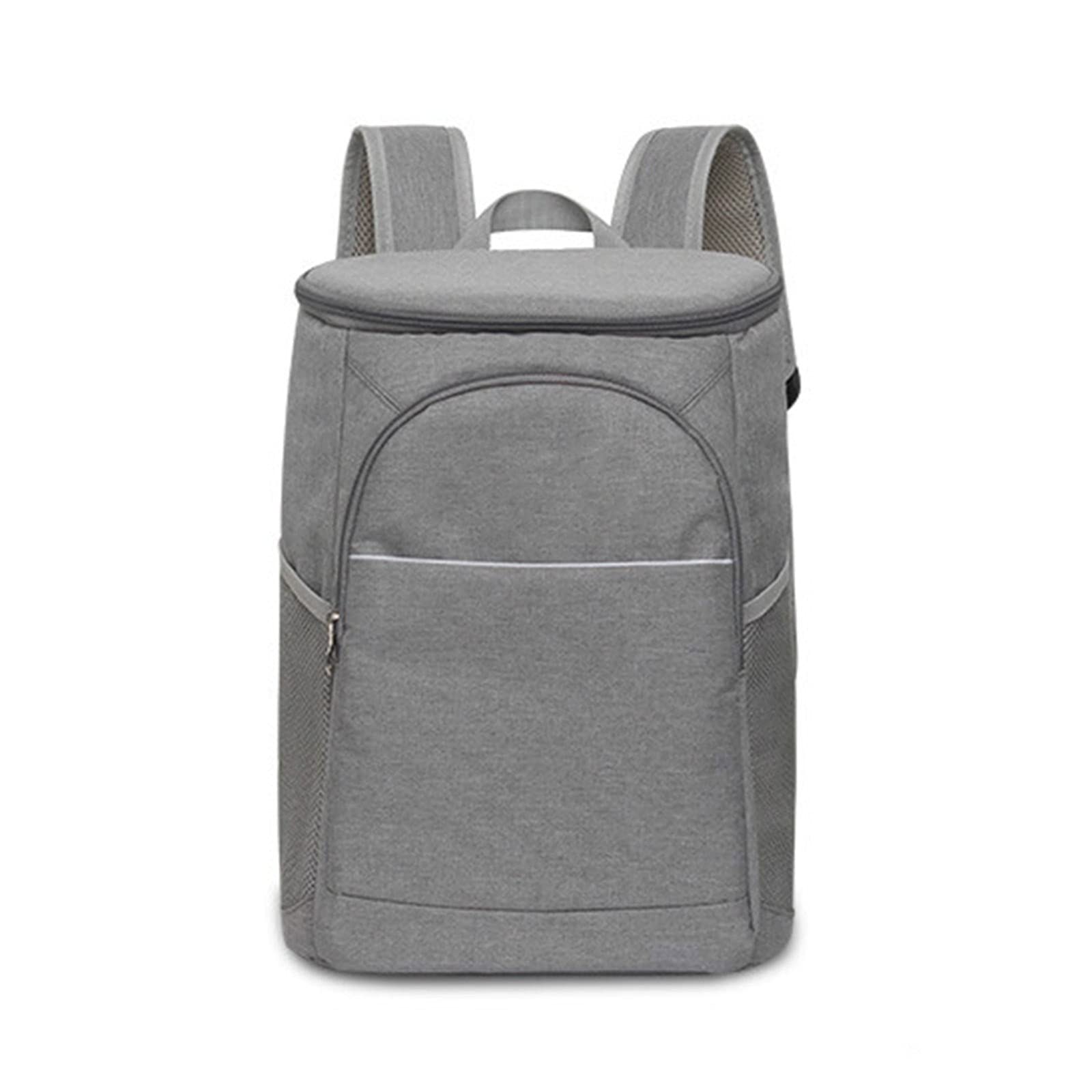 20L Insulated Backpack Cooler - Waterproof Thermal Picnic Bag for Camping, Hiking & Beach - Large Capacity Cooler Backpack for Food, Drinks & Wine - Durable Padded Cooler Bag (Gray)