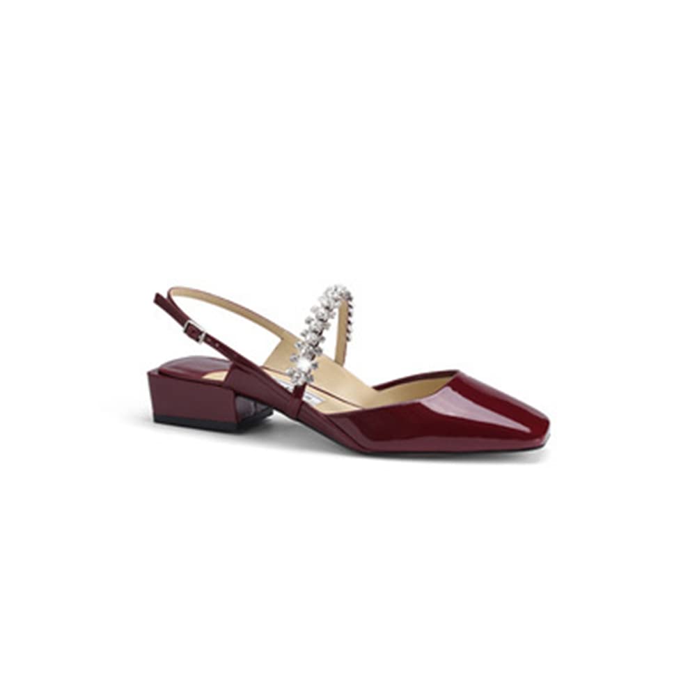 PYAIXF Women's High Heel Platform Pump Sandals - Open Toe Ankle Strap Block Heel Comfortable Office Shoes for Women (Size 40 EUR) - Perfect for Work, Parties & Special Occasions