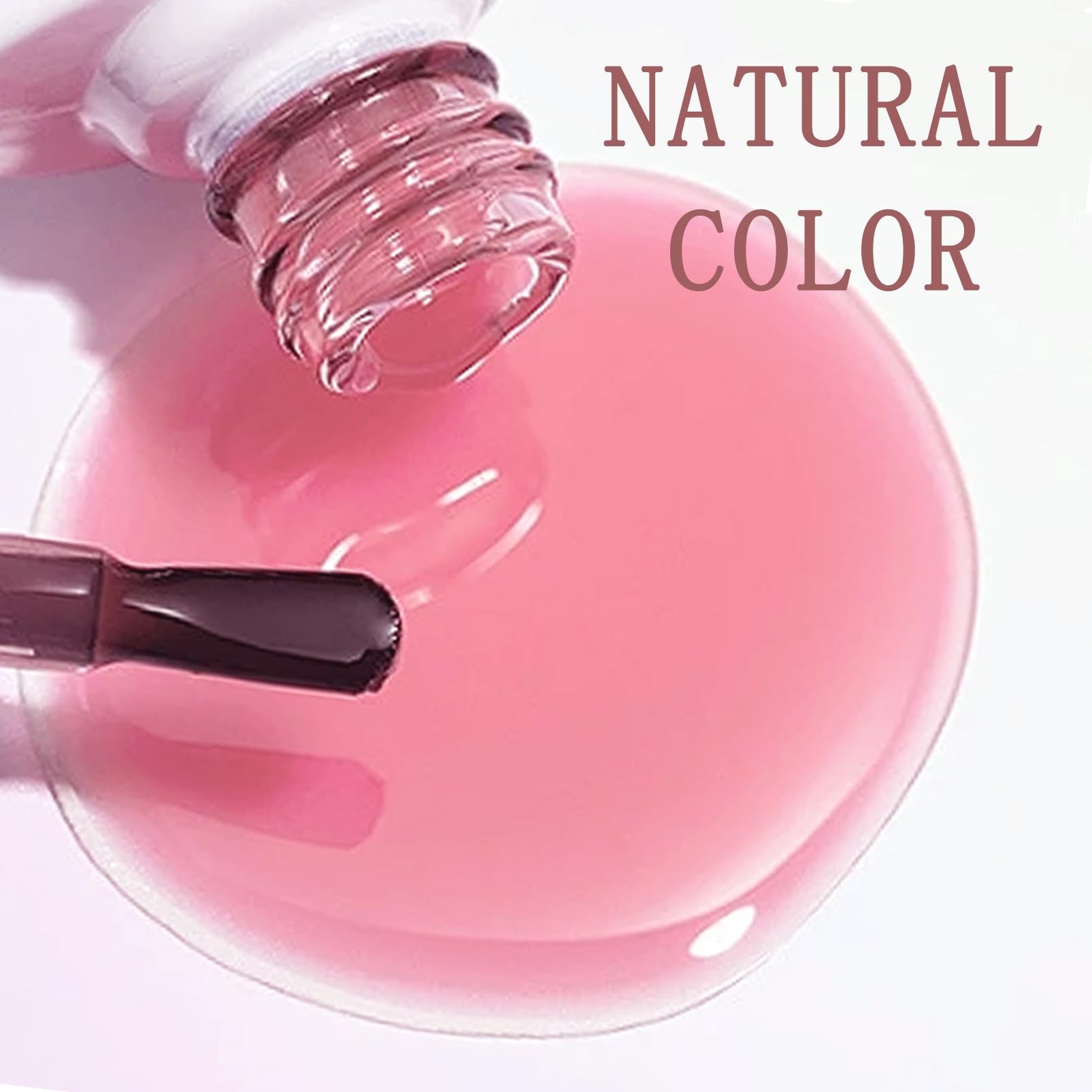 Pink Jelly Nude Gel Nail Polish - Long Lasting for Manicures