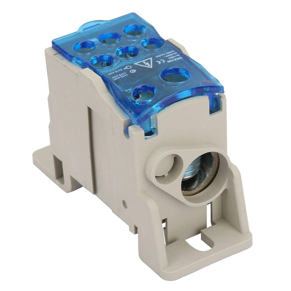 Din Rail Terminal Block Distribution Box - Universal Electric Wire Connector & Power Junction Box for Industrial Control Panels & Electrical Cabinets | Perfect for Wiring, Circuit Protection & Power Distribution