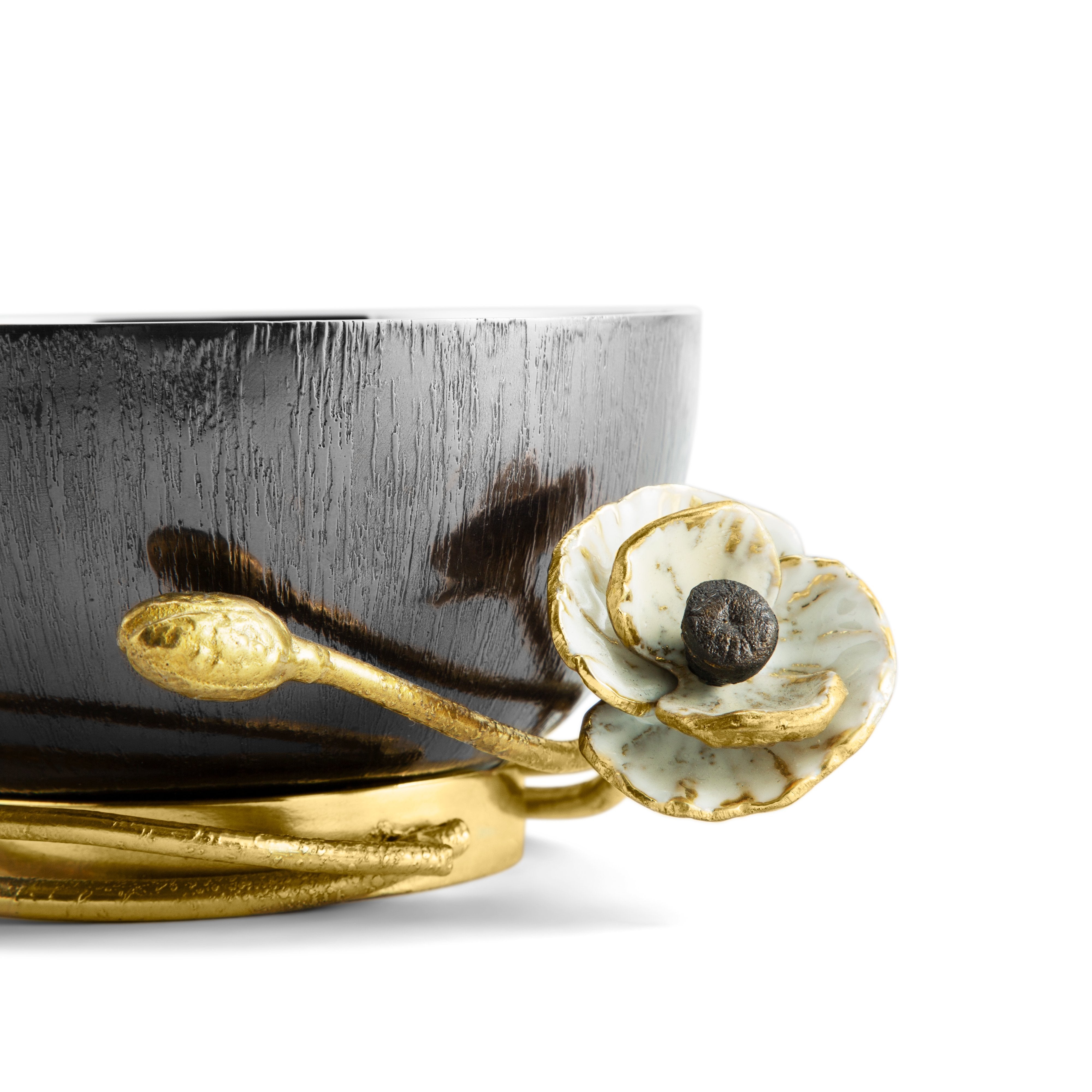 Premium Anemone-Shaped Nut Bowl - Elegant Snack Serving Dish for Parties, Home Decor & Entertaining Guests