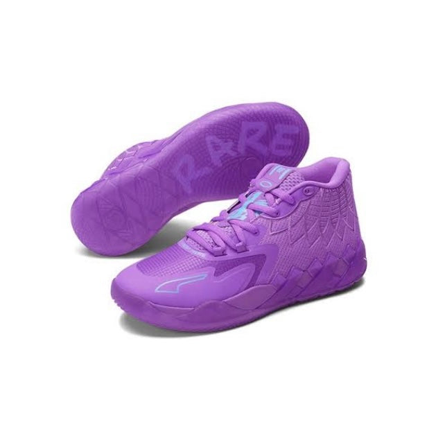 PUMA MB1 LaMelo Ball Basketball Shoes - Purple Glimmer & Blue Atoll Colorway | High-Performance Sneakers for Men | Perfect for Streetwear & On-Court Play