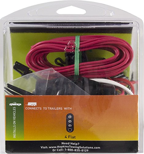 Hopkins 11141625 Vehicle Wiring Kit - Heavy Duty 7-Way Trailer Connector for Trucks, SUVs & RVs - Perfect for Towing Trailers, Boats & Campers