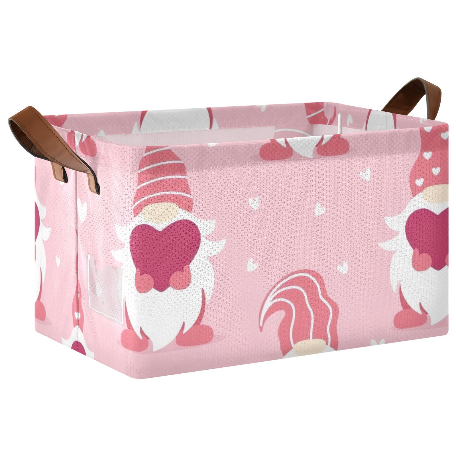 Durable Stackable Storage Bins for Pantry Organization - Halloween Basket Stuffers & Valentine's Gnome Design - Perfect for Home, Office, and Seasonal Decor Storage