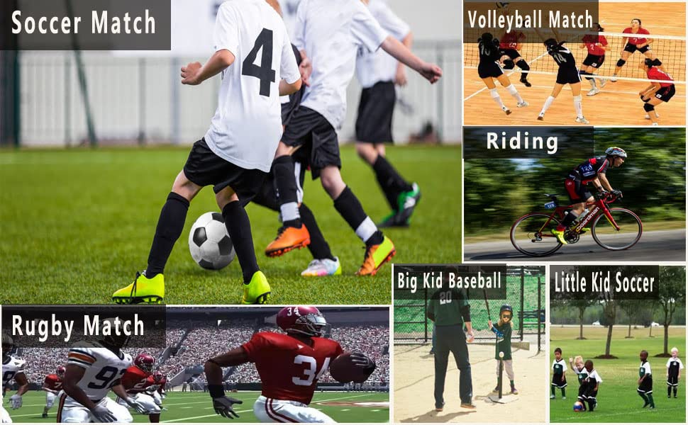 Best Soccer Shin Guards for Kids, Youth, Teens & Adults - Shock-Absorbing Shin Guard Sleeves with Cushioned Pocket Protection - Ideal for Soccer, Football & Team Sports Training & Matches