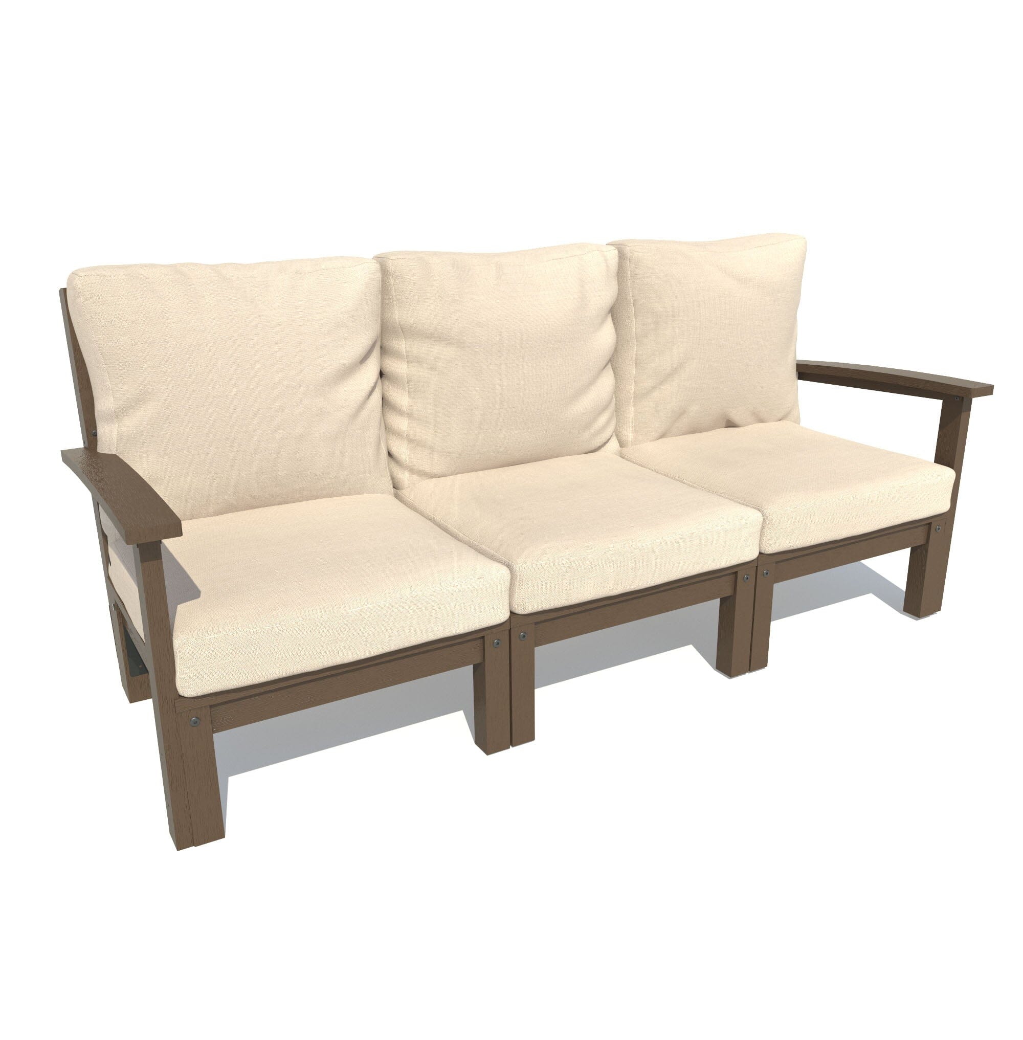 Custom Deep Seating Sofa - Premium Outdoor/Indoor Sectional Couch with Weather-Resistant Cushions - Perfect for Patio, Garden, Poolside & Living Room Relaxation