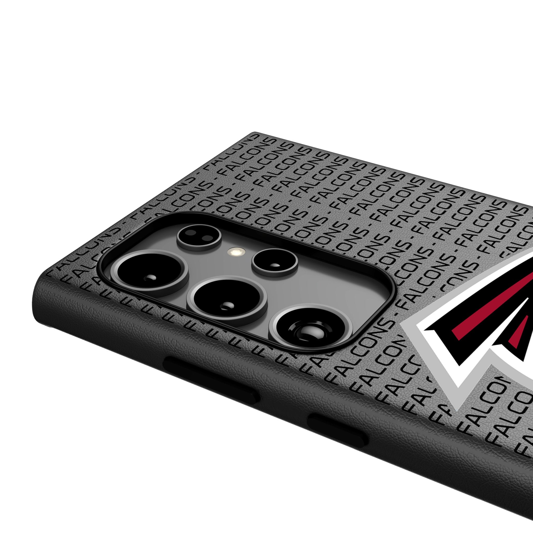 Atlanta Falcons MagSafe Compatible Phone Case for Samsung Galaxy - Durable Text Backdrop Design, Perfect for Game Day & Falcons Fans