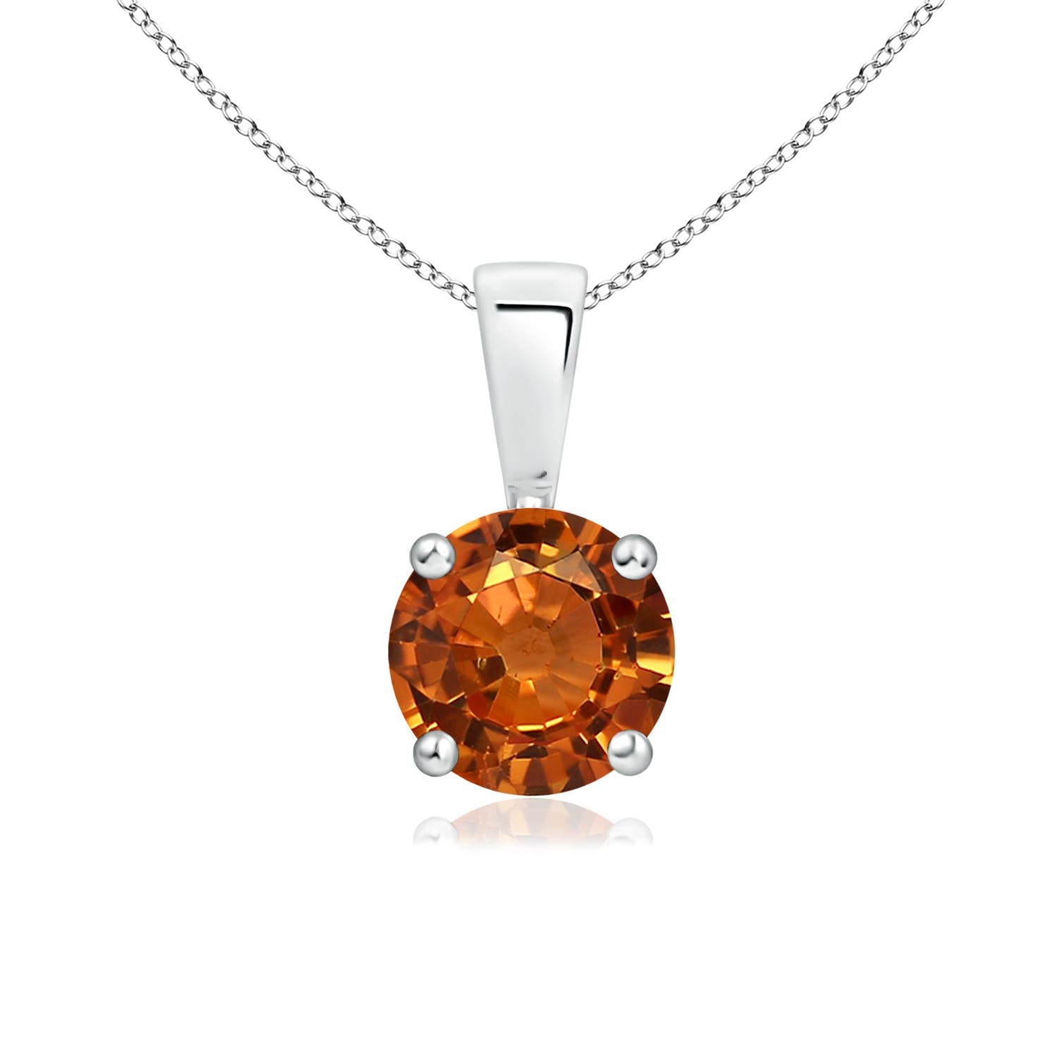 Natural Sapphire Solitaire Pendant Necklace for Women - 14K Gold/Platinum/Sterling Silver | September Birthstone Jewelry | Elegant Gift for Birthday, Anniversary & Special Occasions | Perfect for Weddings, Parties & Everyday Wear
