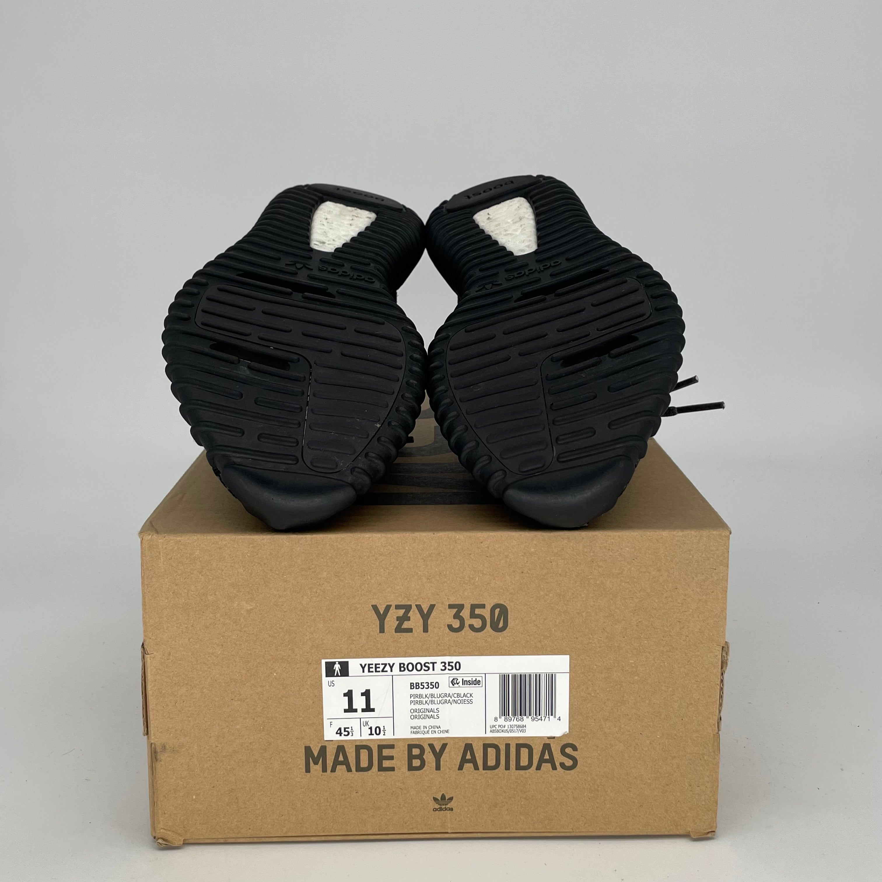 Adidas Yeezy Boost 350 V2 Pirate Black Men's Running Shoes Size 11 - Comfortable Sneakers for Casual Wear, Gym & Street Fashion