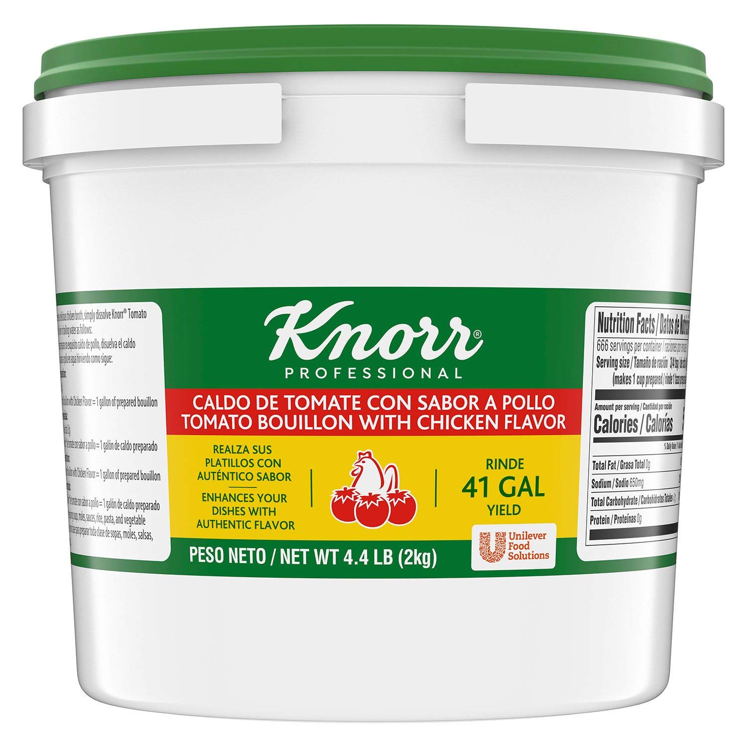 Knorr Dry Tomato Bouillon Soup Base - 4.4 Pound (4 Pack) | Bulk Pantry Staple for Cooking, Soups & Mexican Recipes