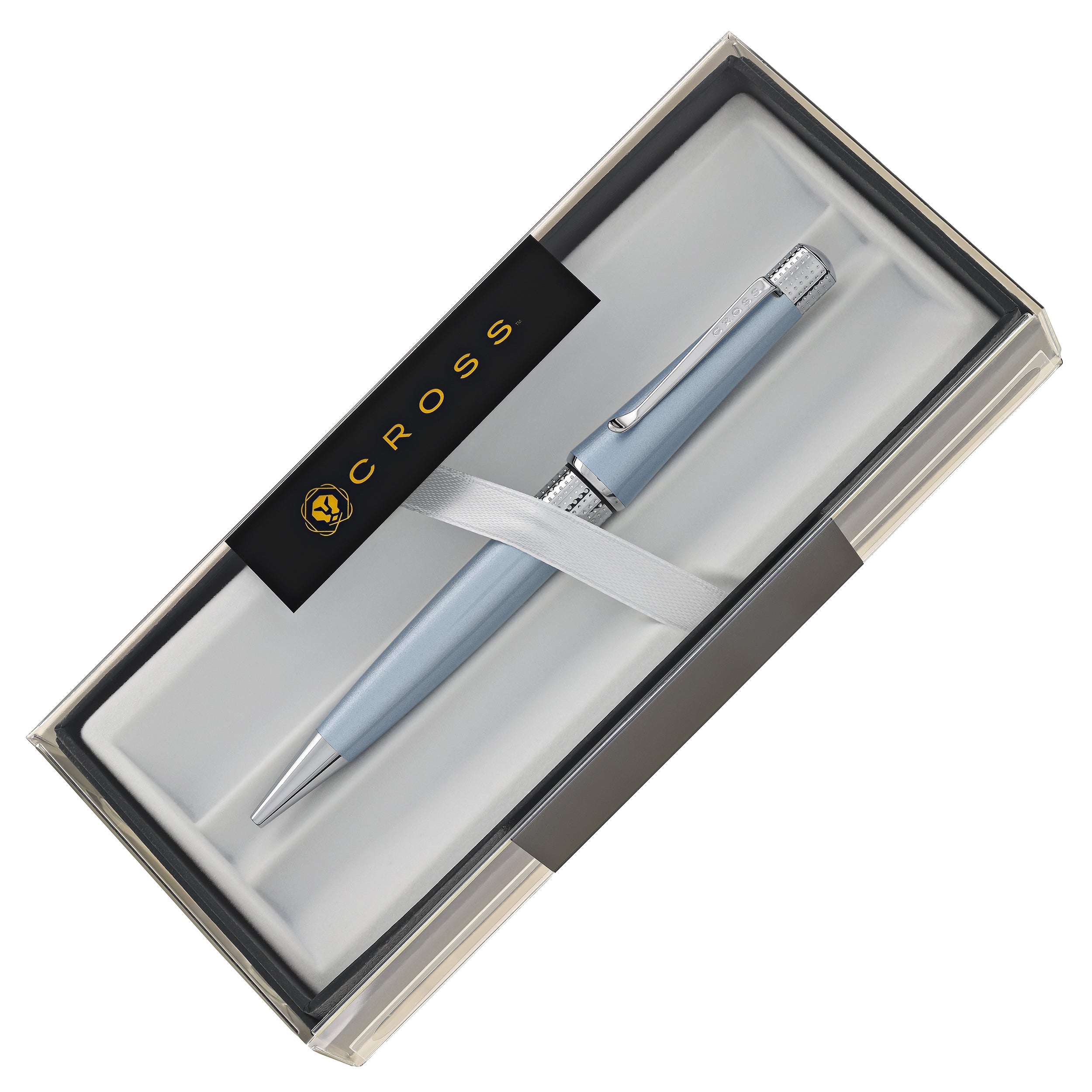 Premium Cross Beverly Ballpoint Pen - Light Blue Elegant Writing Instrument for Office, School & Gift Giving