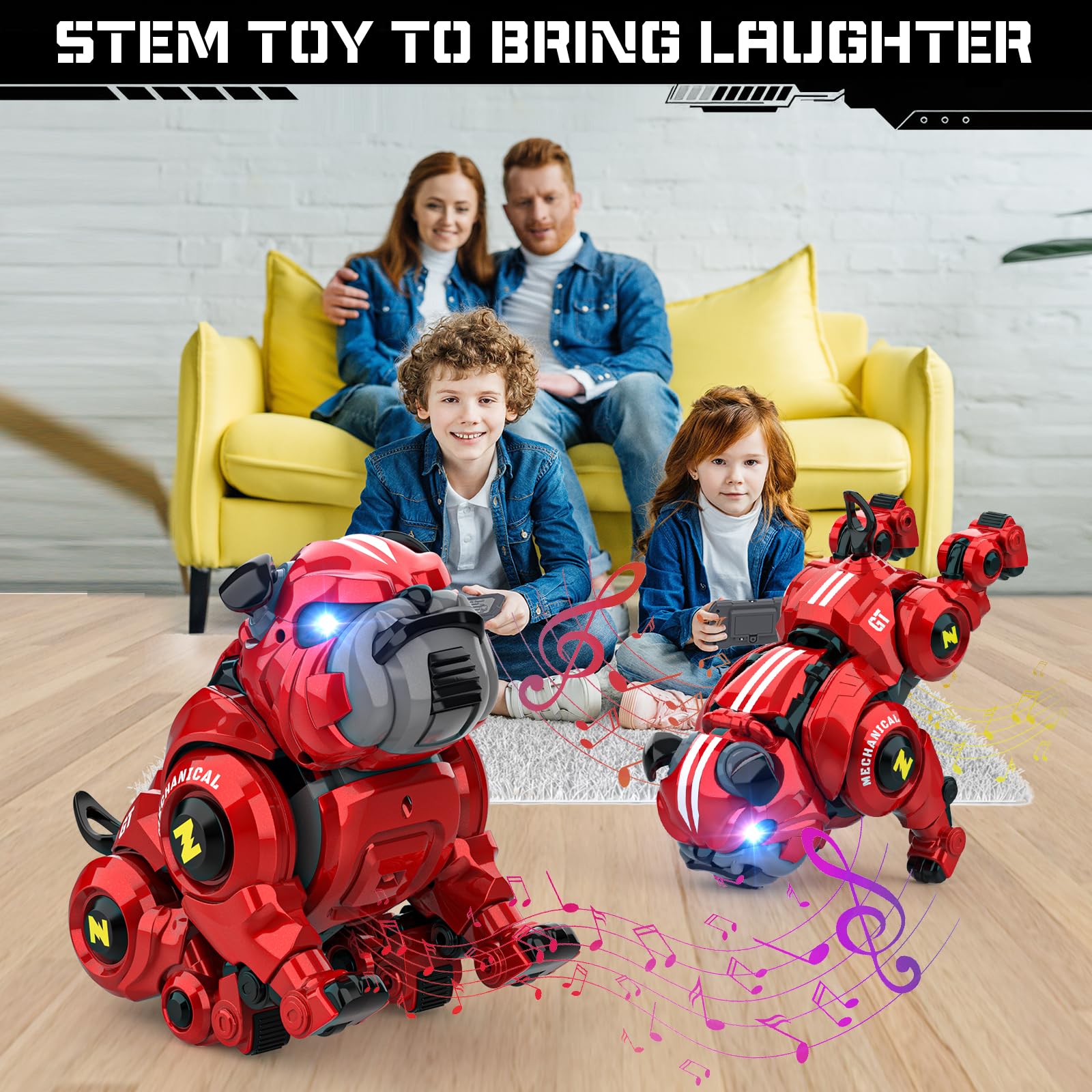 Best Hammering Pounding Toy & Interactive Robot Dog - STEM Learning Gift for Toddlers & Kids | Fun Educational Toy for Early Childhood Development & Pretend Play