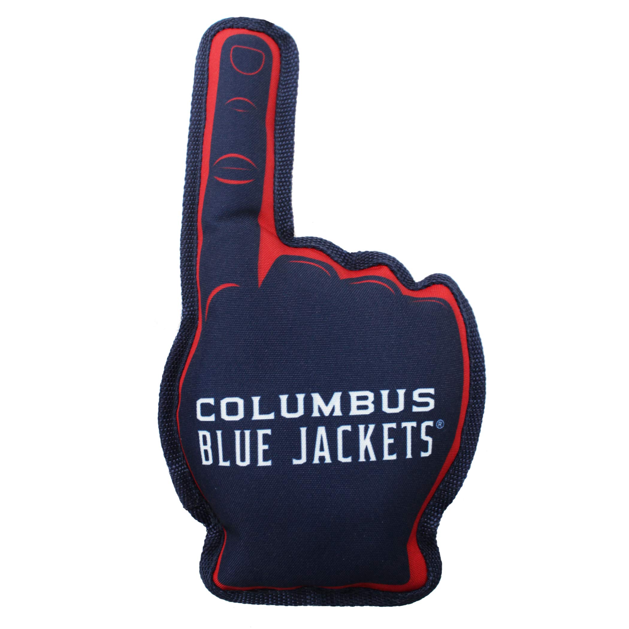 Premium NHL Columbus Blue Jackets #1 Fan Dog & Cat Toy – Durable Pet Chew Toy with Inner Squeaker for Strong Chewers – Best Sports-Themed Pet Gift for Dogs & Cats – Perfect for Playtime, Training, and Sports Fan Celebrations