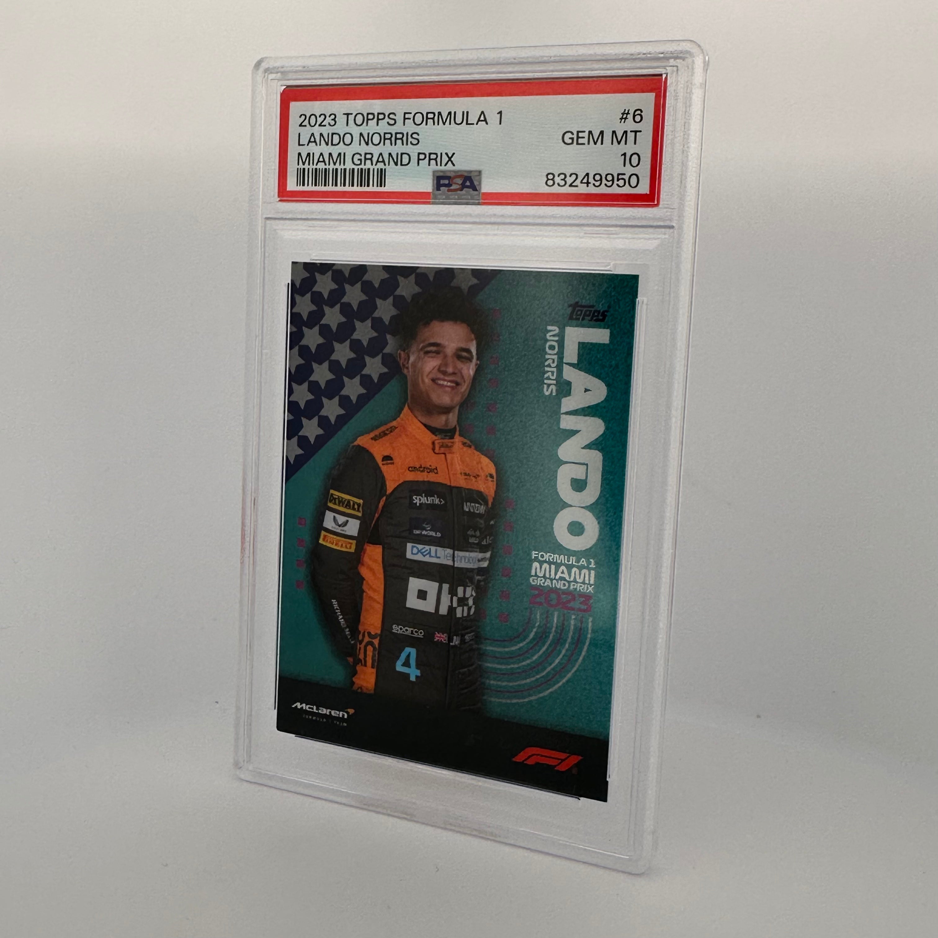 PSA 10 Lando Norris #6 2023 Miami Grand Prix F1 Trading Card - Perfect for Collectors, Fans & Sports Memorabilia Enthusiasts