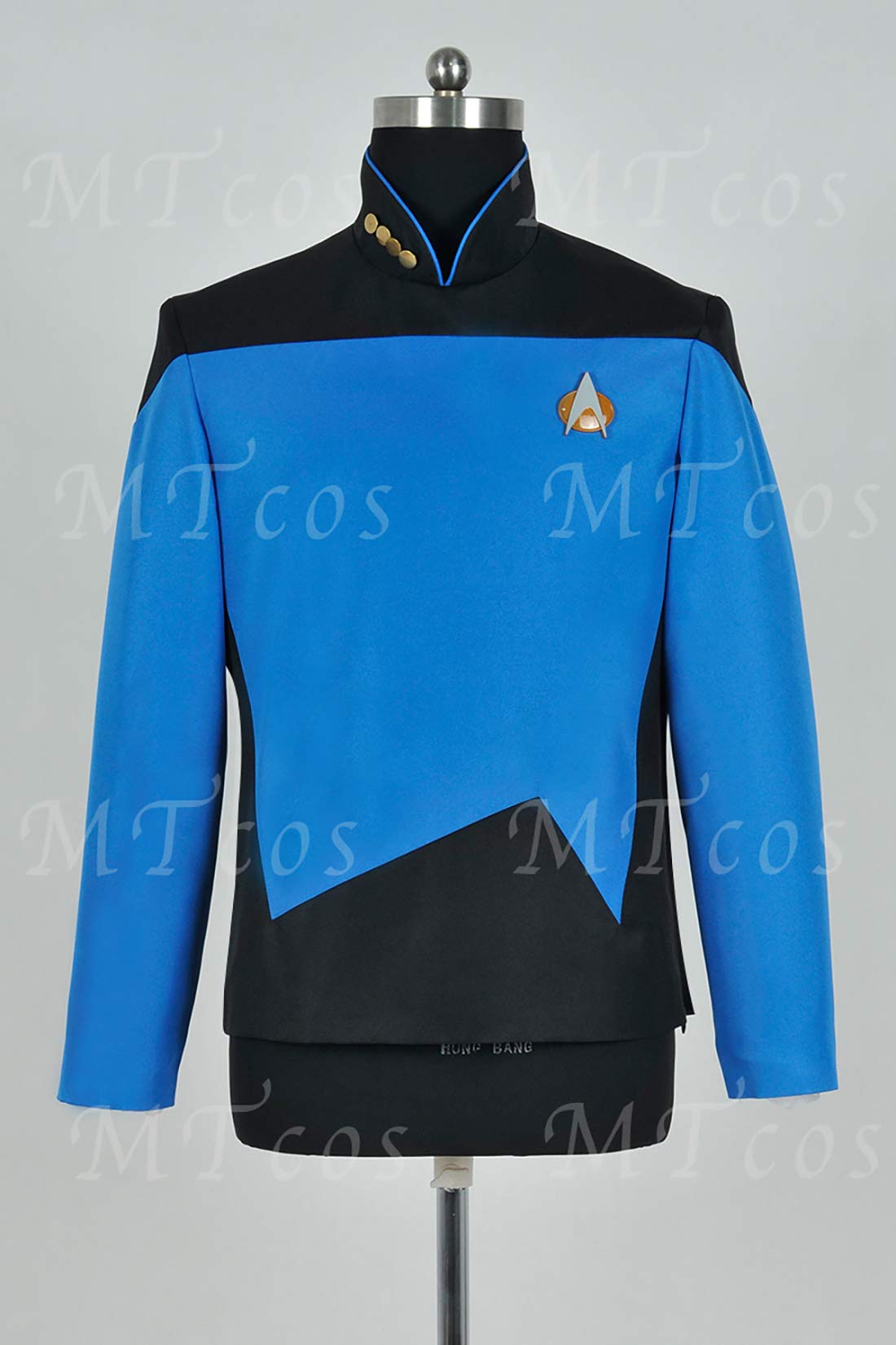 Star Trek Next Generation Cosplay Command Costume Blue Uniform - Perfect for Halloween, Comic Con & Role-Playing Events