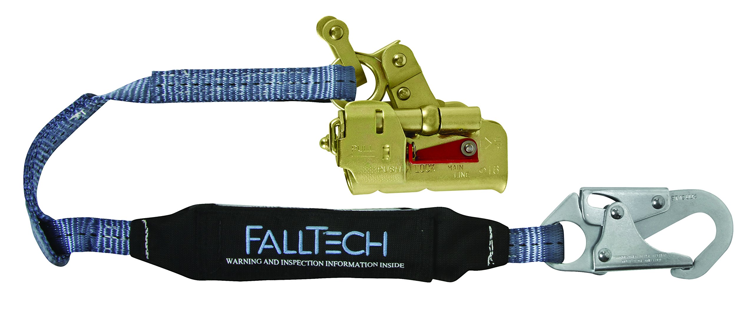 FallTech 8355 Single Leg Rope Grab Lanyard Set with Deluxe Self-Tracking Park Rope Grab - 3