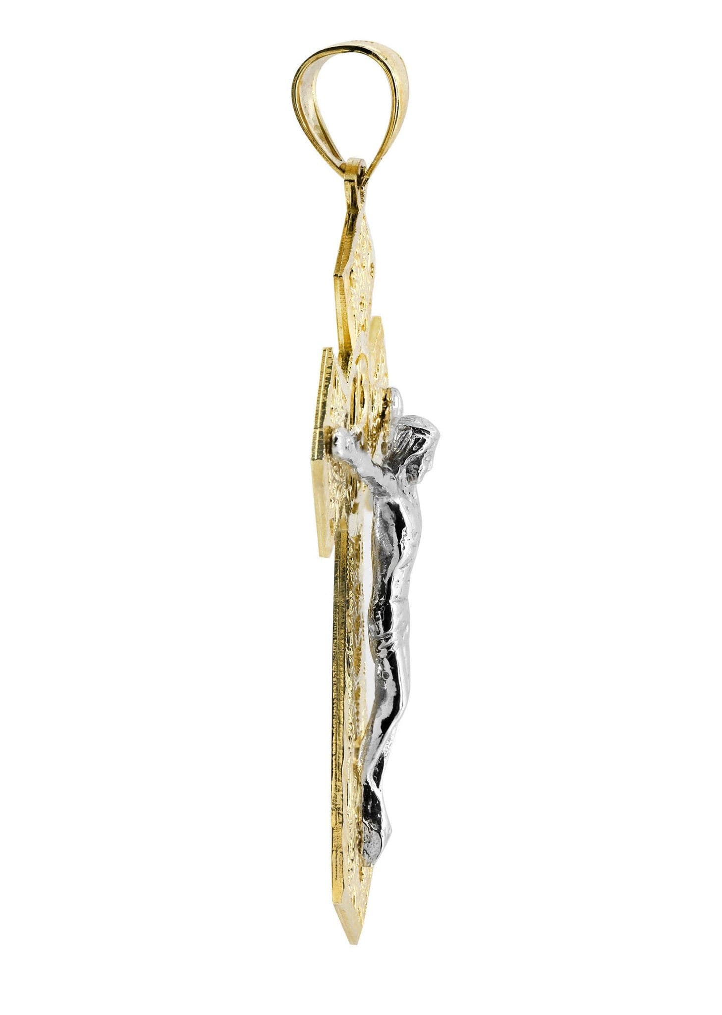10K Gold Cross Pendant for Women & Men - 9.3 Grams Religious Jewelry - Perfect for Baptism, First Communion & Everyday Wear
